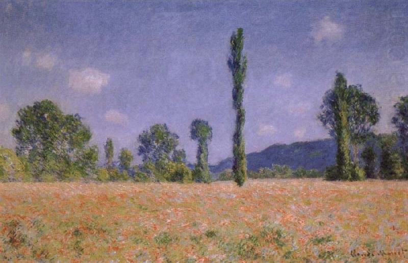 Poppy Field, Claude Monet